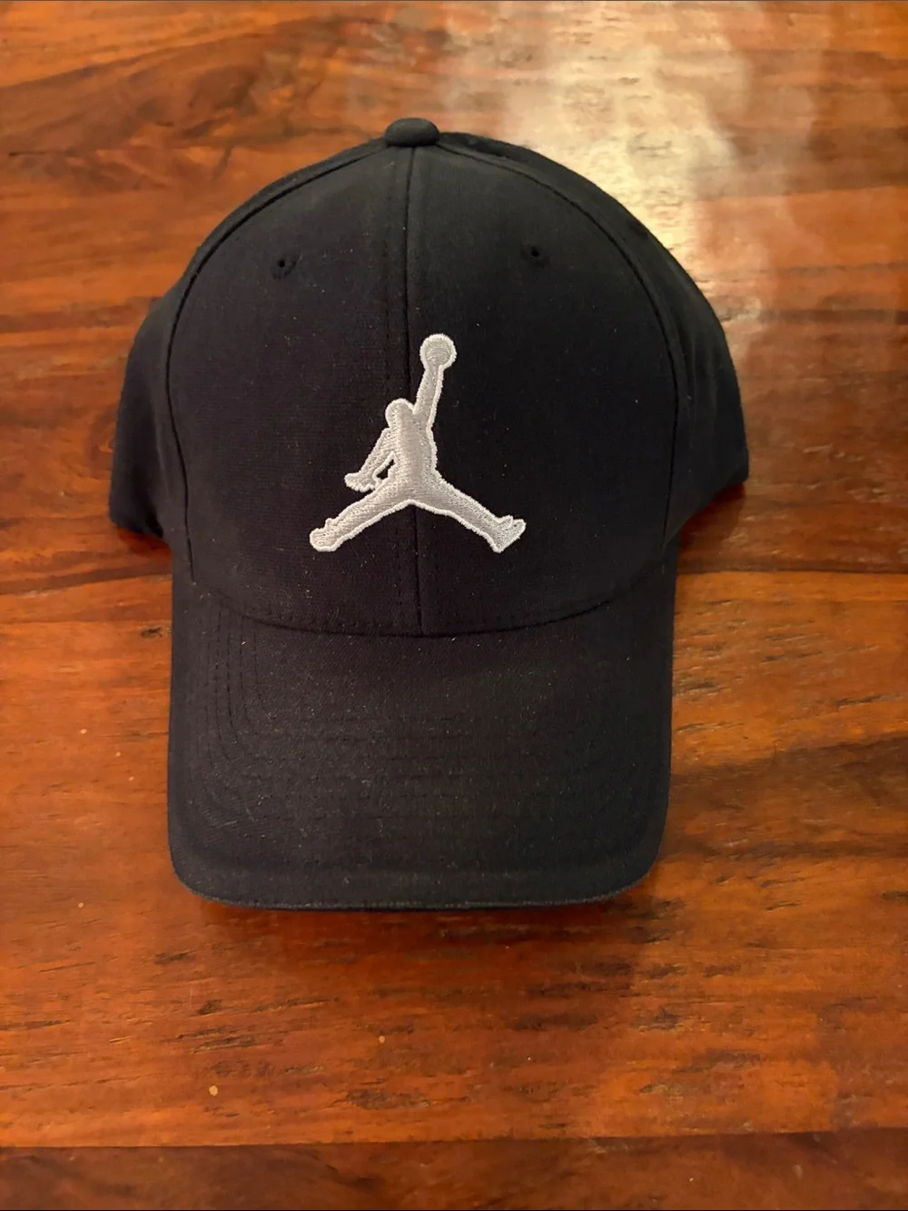Jordan Black Cap with White Jumpman Logo